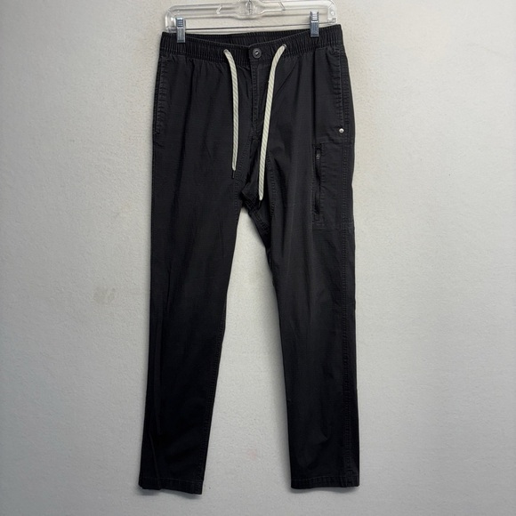 Vuori Ripstop Pant DuraTerra Charcoal M Gray Cotton Stretch Cargo Rise and Shine - Picture 1 of 6